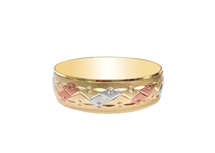 Three Tone Plated | Fashion Bangles